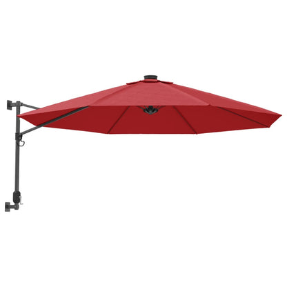 Wandparasol 290 cm felrood