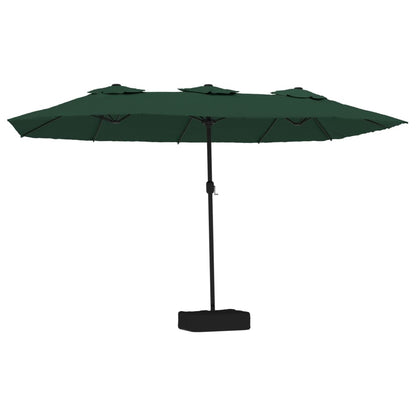 Parasol dubbel 449x245 cm groen