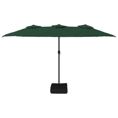 Parasol dubbel 449x245 cm groen