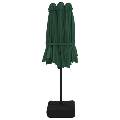 Parasol dubbel 449x245 cm groen