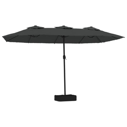 Parasol dubbel 449x245 cm antracietkleurig