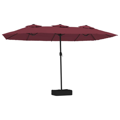 Parasol dubbel 449x245 cm bordeauxrood