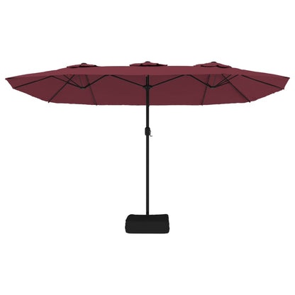 Parasol dubbel 449x245 cm bordeauxrood