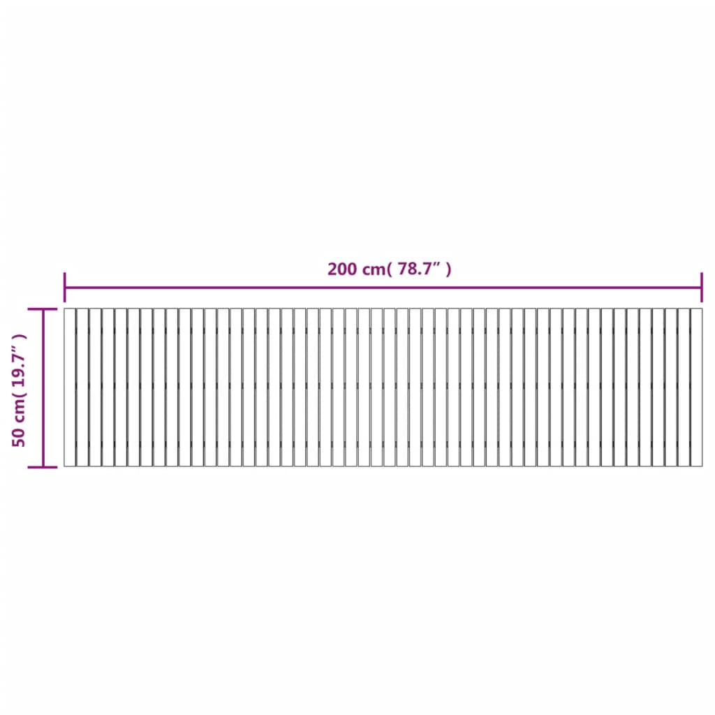 Tuinpad 200x50 cm massief acaciahout