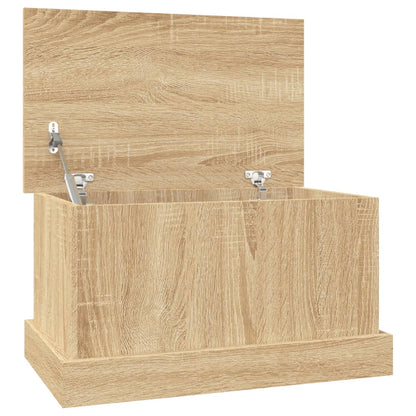 Opbergbox 50x30x28 cm bewerkt hout sonoma eikenkleurig