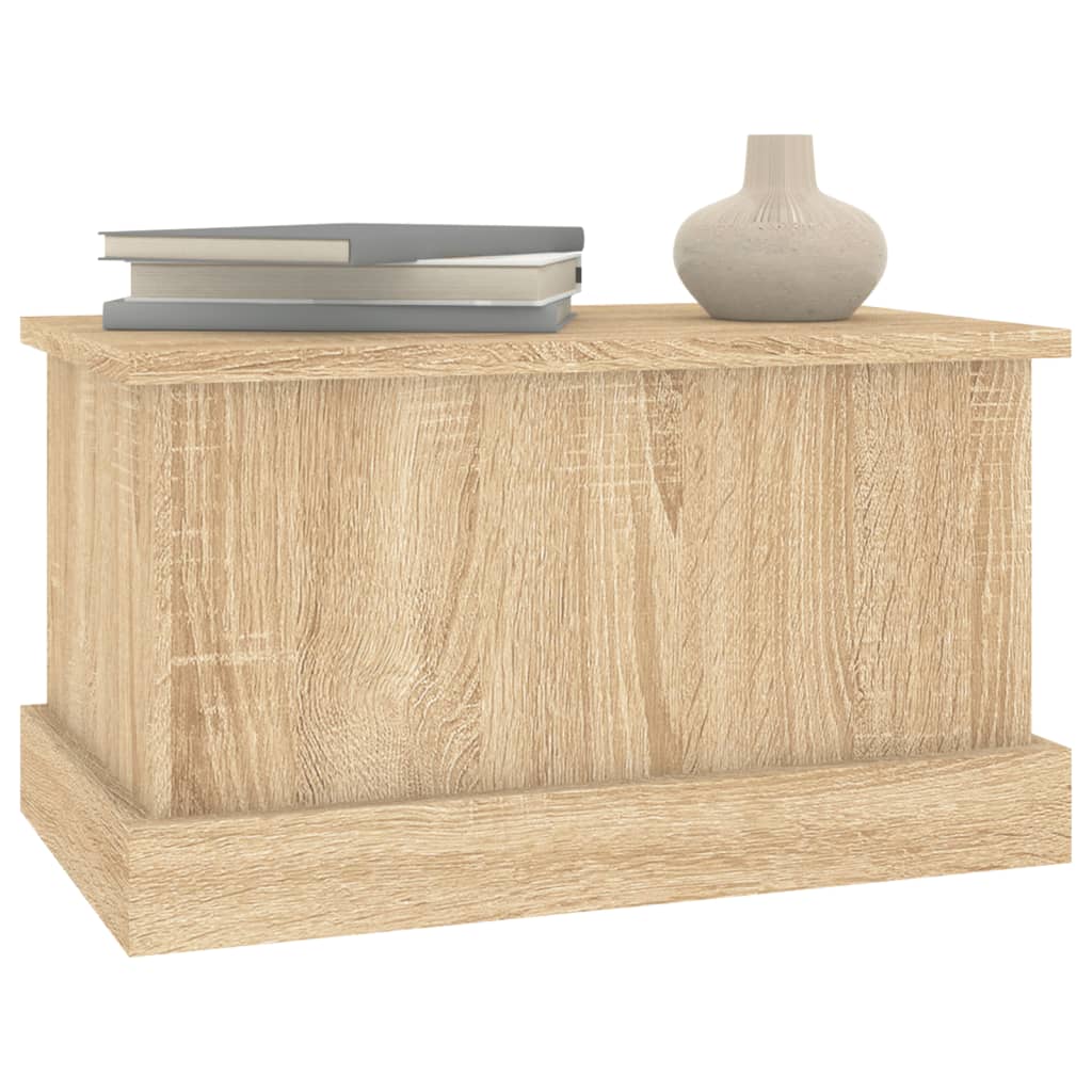 Opbergbox 50x30x28 cm bewerkt hout sonoma eikenkleurig