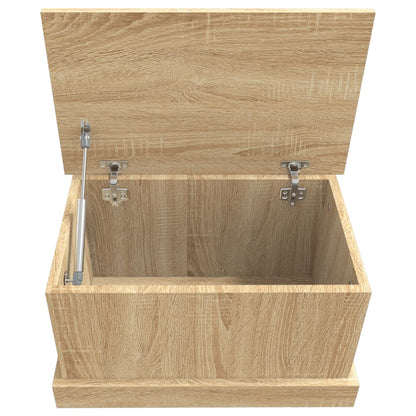 Opbergbox 50x30x28 cm bewerkt hout sonoma eikenkleurig