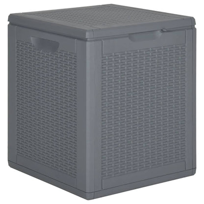 Tuinbox 90 L PP rattan grijs