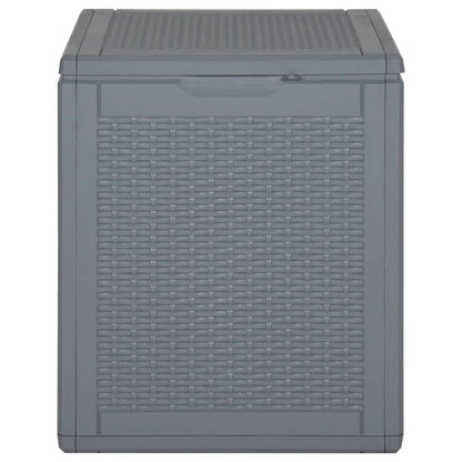 Tuinbox 90 L PP rattan grijs