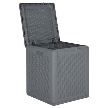 Tuinbox 90 L PP rattan grijs