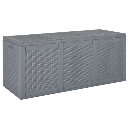 Tuinbox 270 L PP rattan grijs