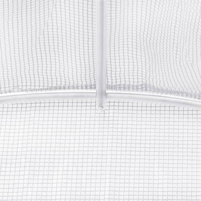 Tuinkas met stalen frame 40 m² 10x4x2 m wit