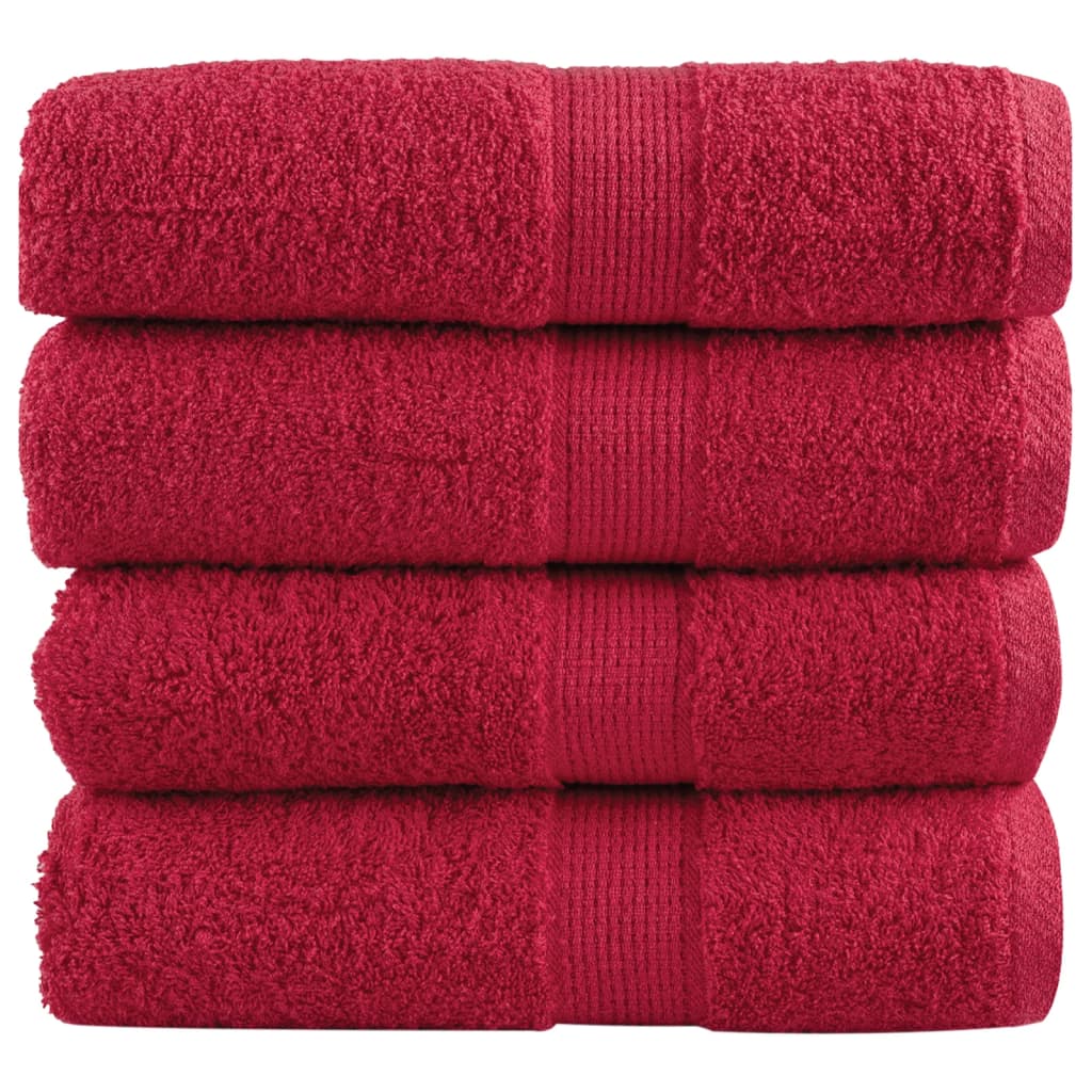 Gastendoekjes SOLUND 4 st 600 g/m² 30x30 cm rood