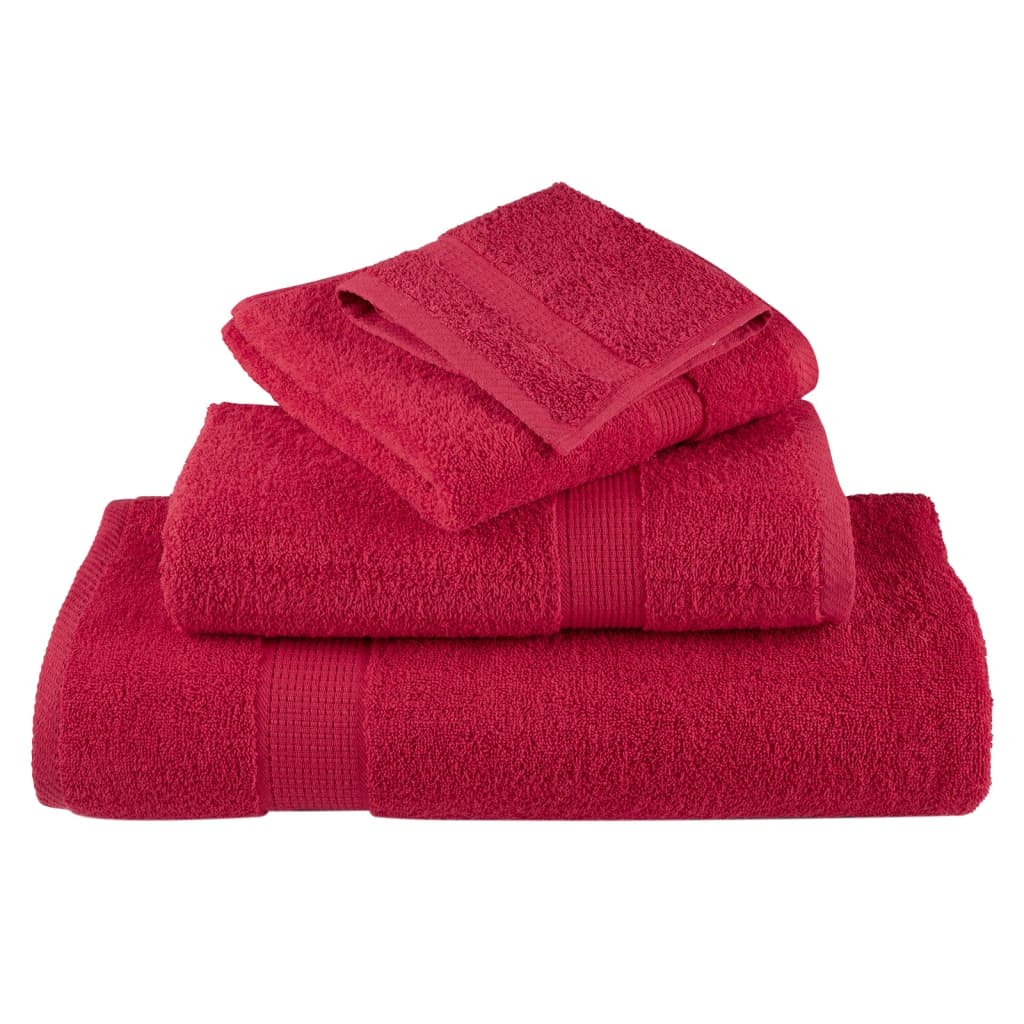 Gastendoekjes SOLUND 4 st 600 g/m² 30x30 cm rood