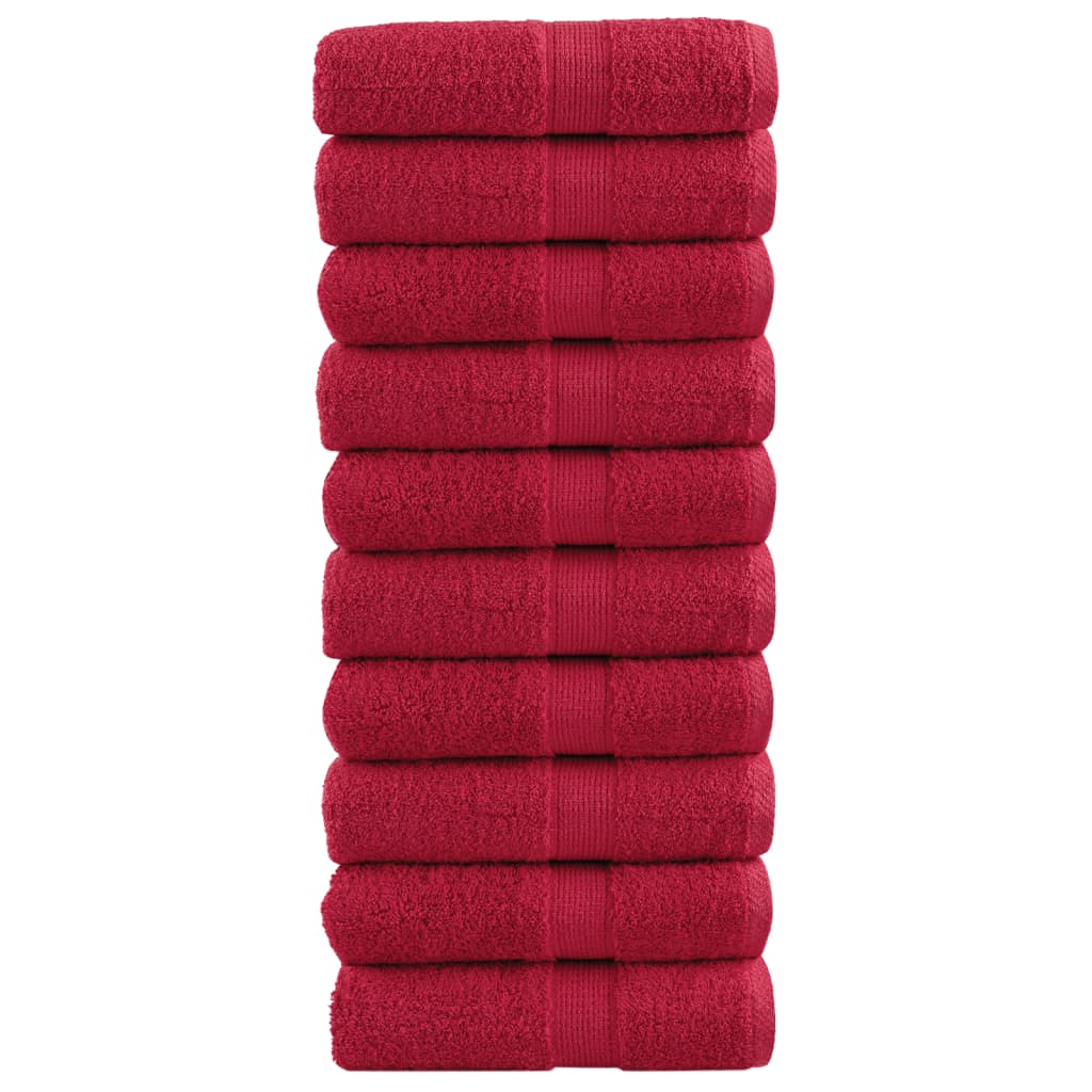 Gastendoekjes SOLUND 10 st 600 g/m² 30x30 cm rood