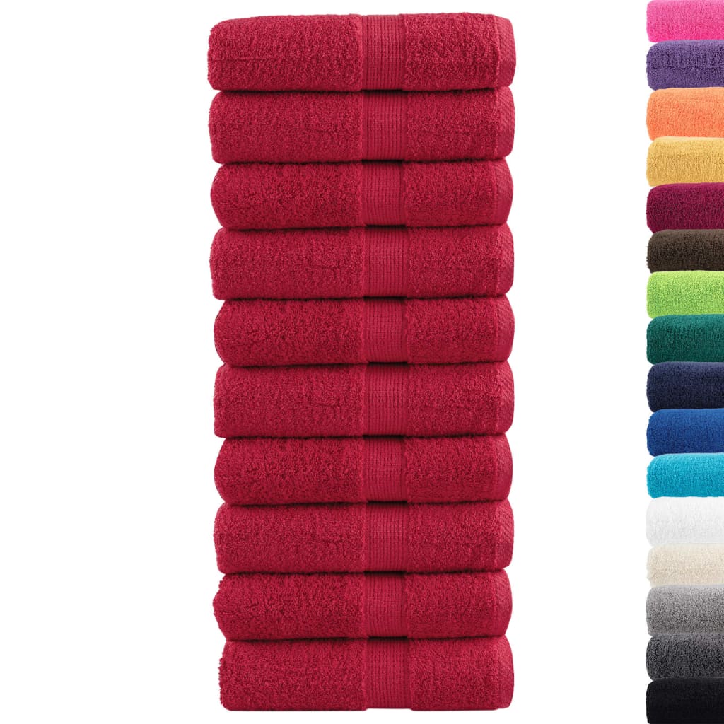 Gastendoekjes SOLUND 10 st 600 g/m² 30x30 cm rood