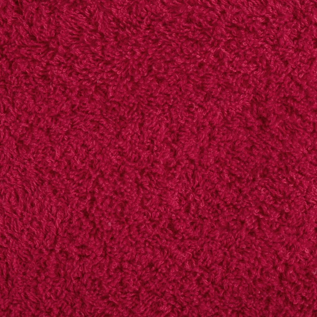 Saunadoeken SOLUND 4 st 600 g/m² 80x200 cm rood