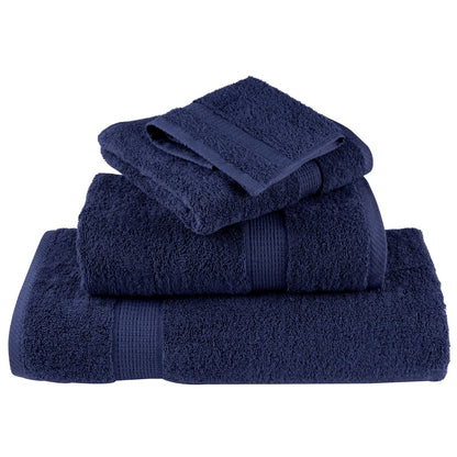 8-delige Handdoekenset SOLUND 600 g/m² marineblauw