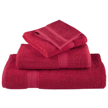 8-delige Handdoekenset SOLUND 600 g/m² rood