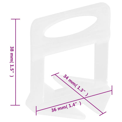 Nivelleerklemmen voor tegels 250 st 1 mm