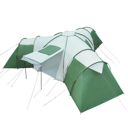 Tent 12-persoons 840x720x200 cm 185T taft groen