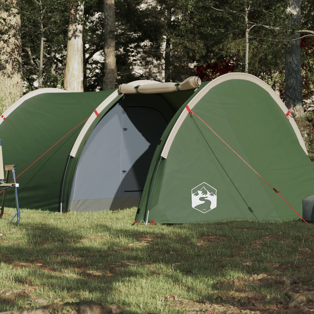 Tent 4-persoons 405x170x106 cm 185T taft groen