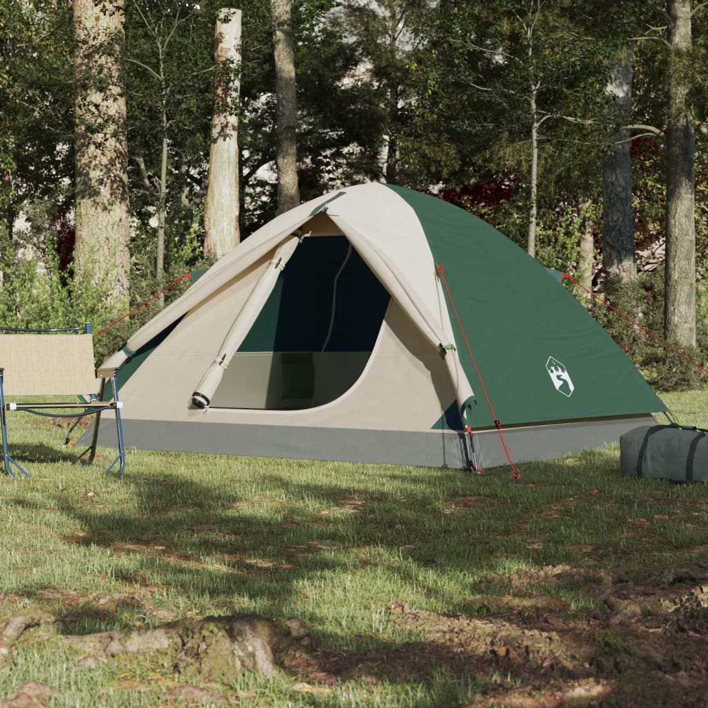 Tent 6-persoons 348x340x190 cm 190T taft groen