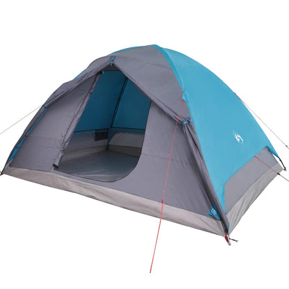 Tent 6-persoons 348x340x190 cm 190T taft blauw