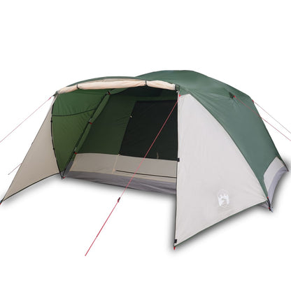 Tent 6-persoons 412x370x190 cm 190T taft groen