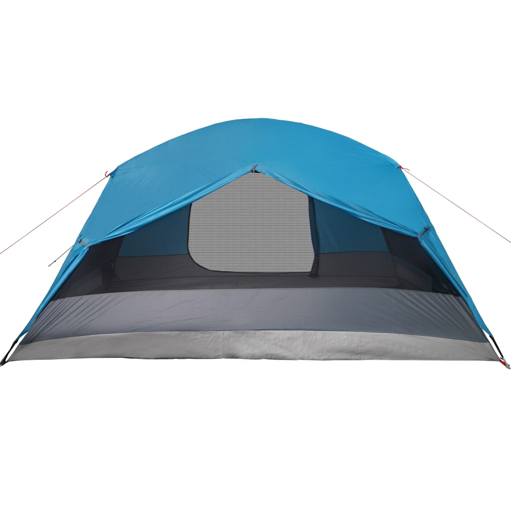 Tent 6-persoons 412x370x190 cm 190T taft blauw