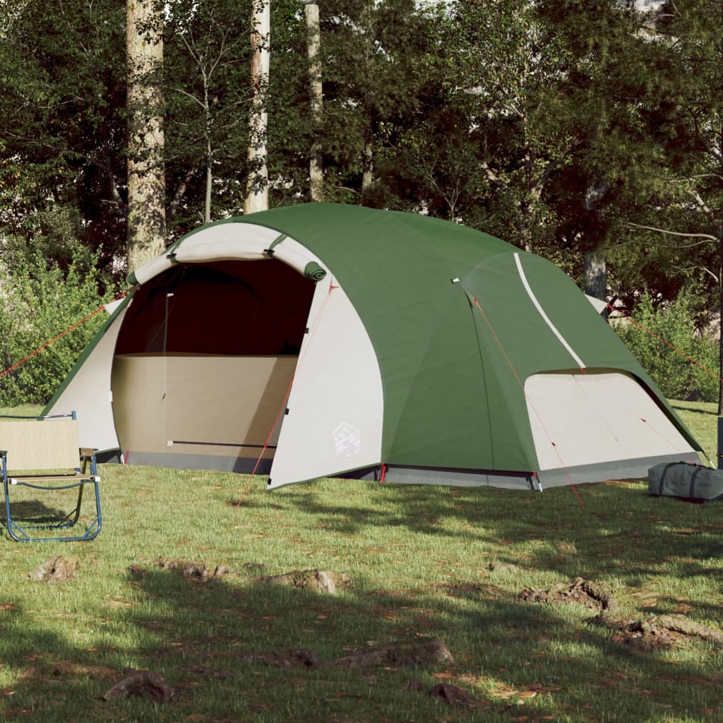 Tent 8-persoons 360x430x195 cm 190T taft groen