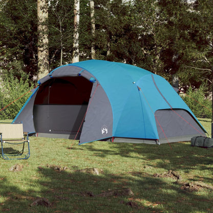 Tent 8-persoons 360x430x195 cm 190T taft blauw