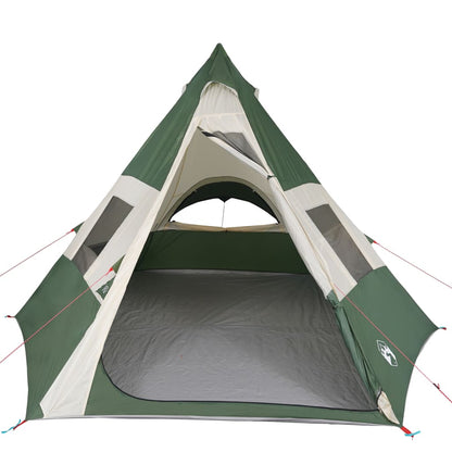 Tent 7-persoons 350x350x280 cm 185T taft groen