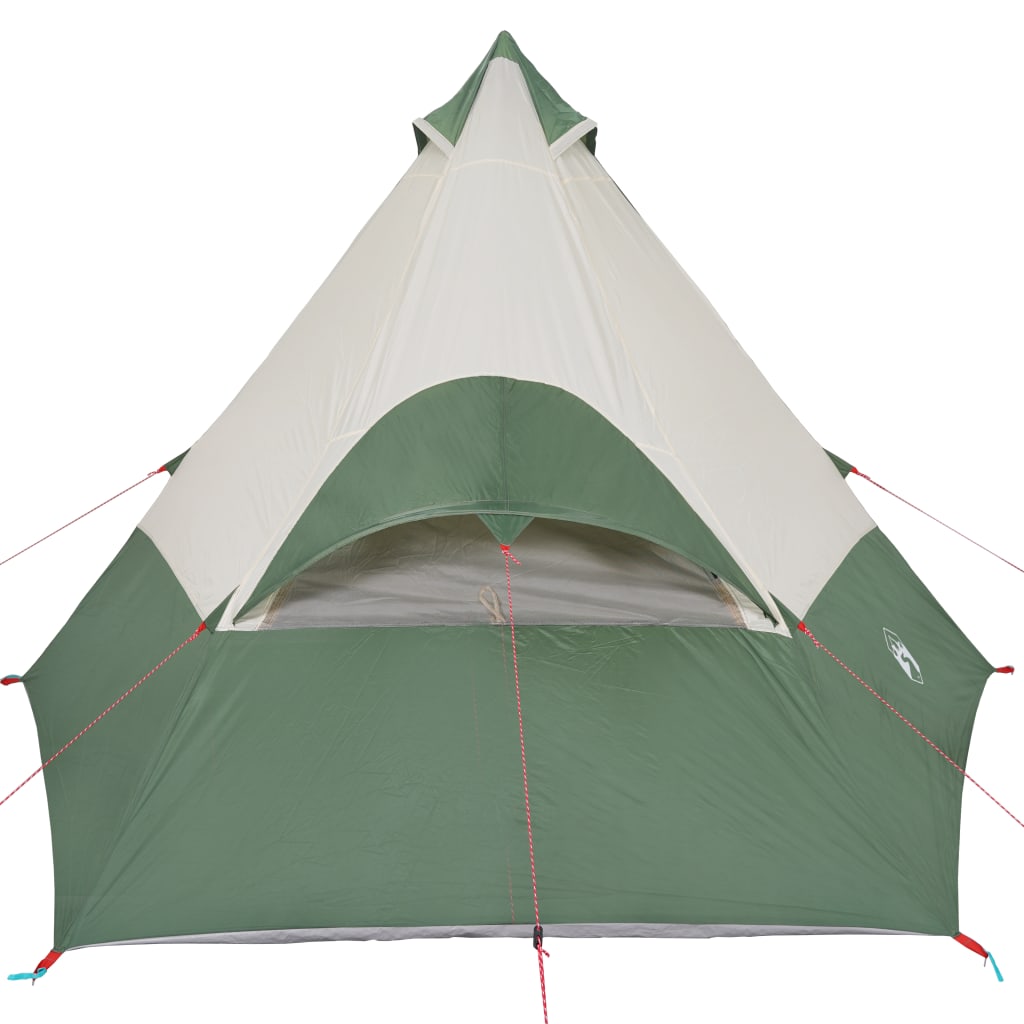 Tent 7-persoons 350x350x280 cm 185T taft groen