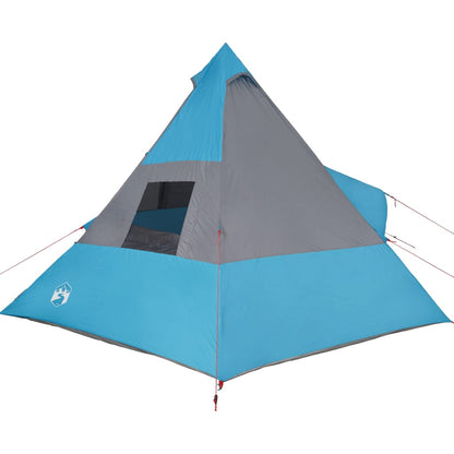 Tent 7-persoons 350x350x280 cm 185T taft blauw
