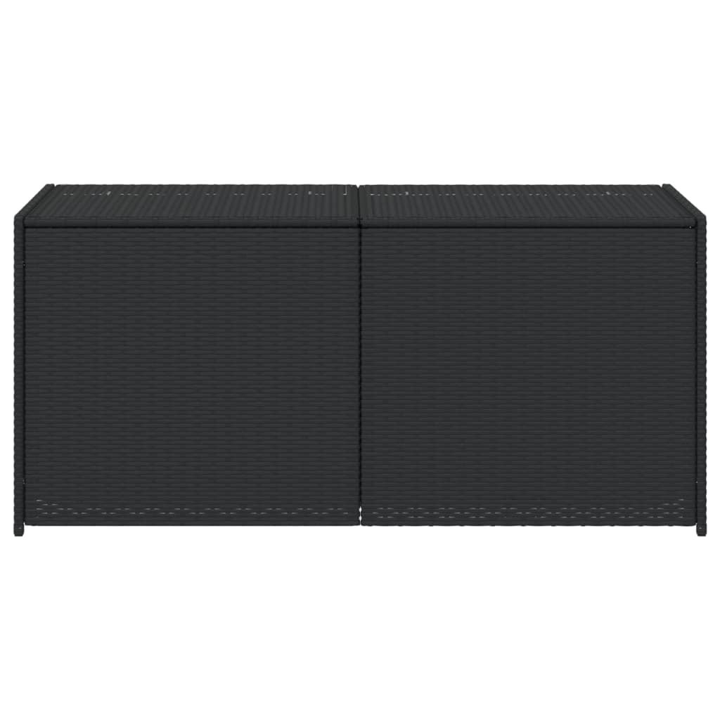 Tuinbox 283 L poly rattan zwart