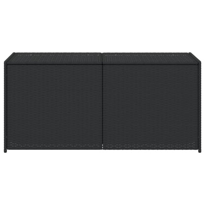 Tuinbox 283 L poly rattan zwart