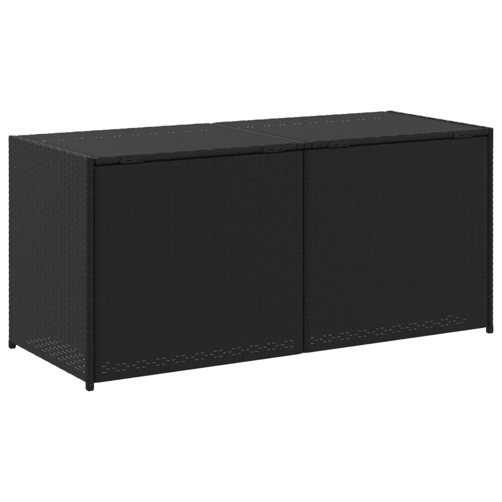 Tuinbox 283 L poly rattan zwart