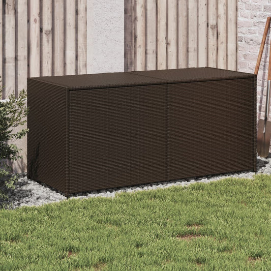 Tuinbox 283 L poly rattan bruin