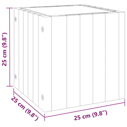 Plantenbak 25x25x25 cm massief acaciahout