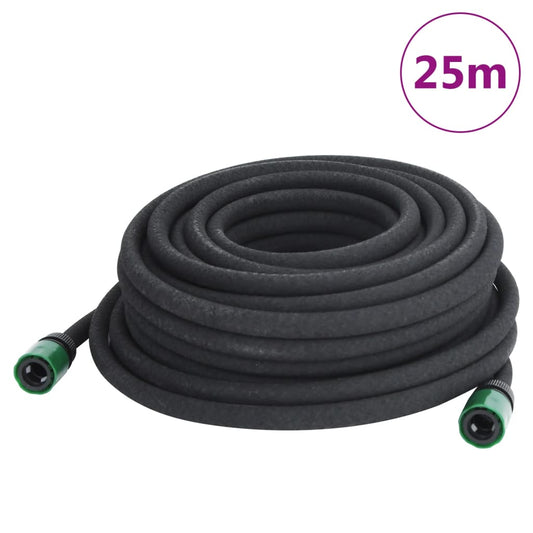 Druppelslang 0,6'' 25 m rubber zwart