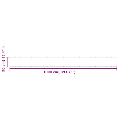 Balkonscherm 90x1000 cm 100% oxford polyester zandkleurig