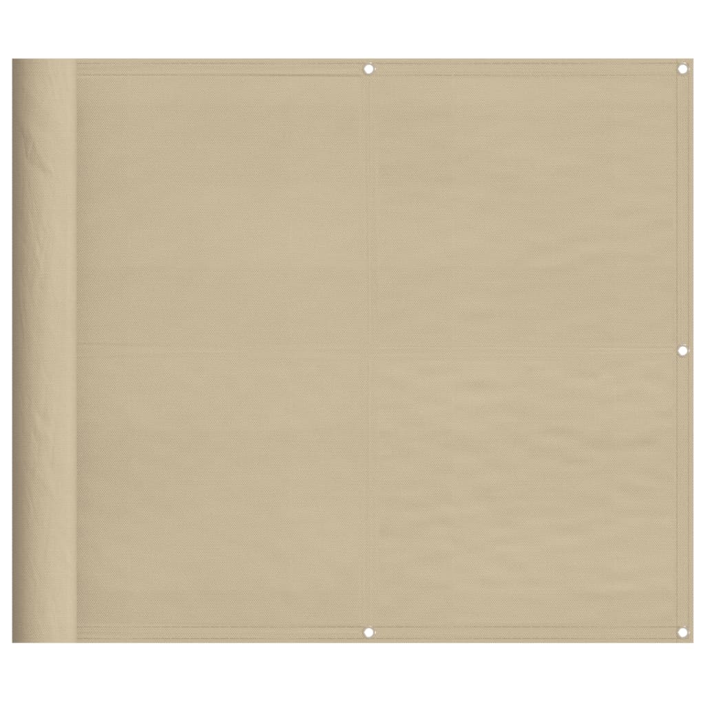 Balkonscherm 90x700 cm 100% oxford polyester beige