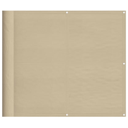 Balkonscherm 90x700 cm 100% oxford polyester beige