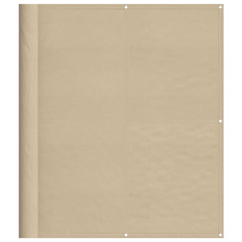 Balkonscherm 120x700 cm 100% oxford polyester beige