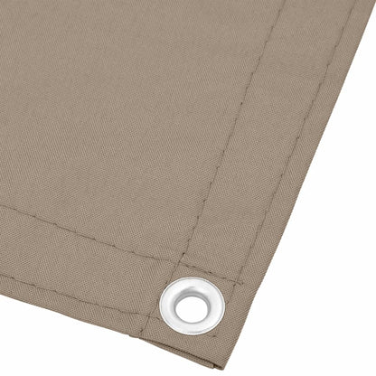 Balkonscherm 90x700 cm 100% oxford polyester taupe