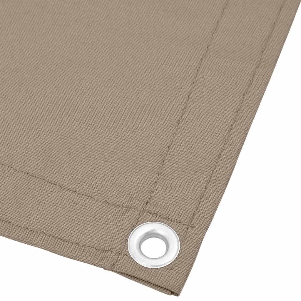 Balkonscherm 90x800 cm 100% oxford polyester taupe