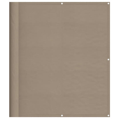 Balkonscherm 120x700 cm 100% oxford polyester taupe