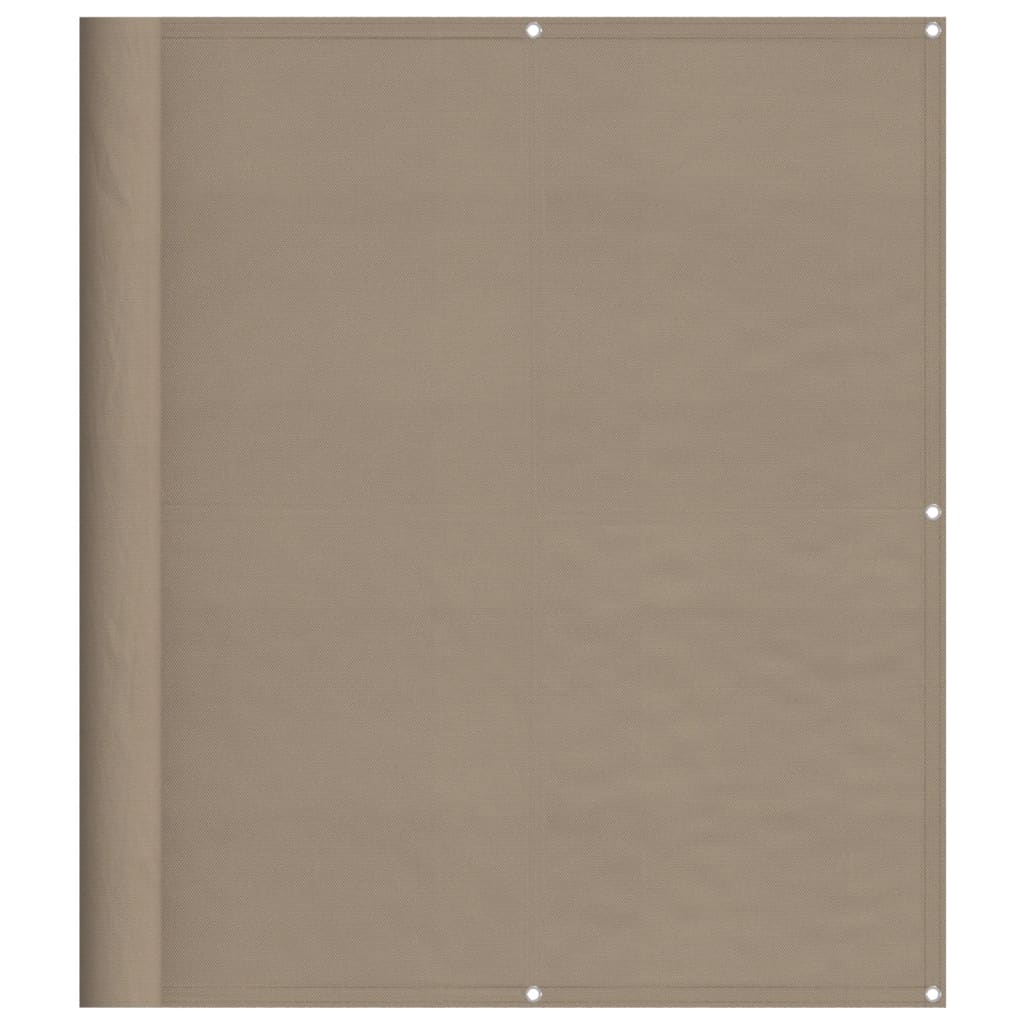 Balkonscherm 120x800 cm 100% oxford polyester taupe