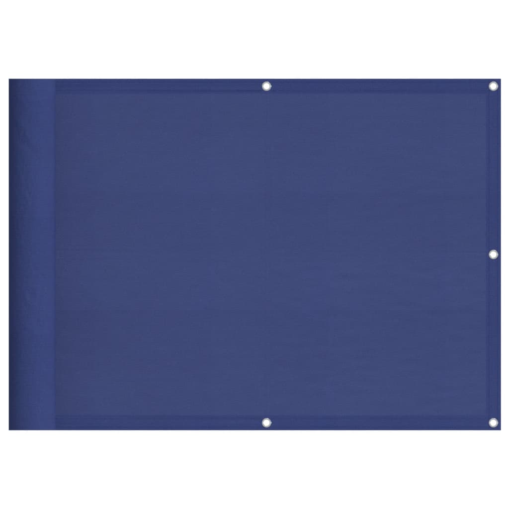Balkonscherm 75x700 cm 100% oxford polyester blauw